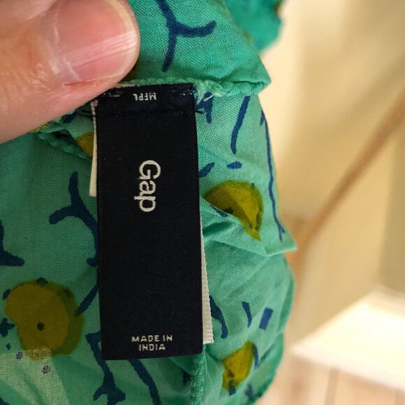 Gap EUC Women's Green Yellow Floral Pool Wrap Sarong Skirt One Size - Picture 4 of 8